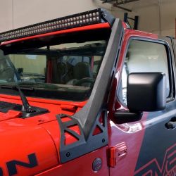 DV8 Offroad 2018+ Jeep Wrangler JL Or Gladiator JT Over Windshield Light Bar Bracket