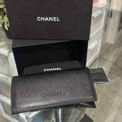 CHANEL Black Leather Case