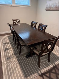 Like-New Macy’s Solid Wood Dining Set w/ 6 Chairs - $1,200 OBO