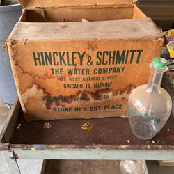 Antique Hinckley And Schmitt Bottles And Box