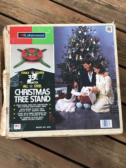 Vintage Lakewood 35' Xmas Tree Stand All Steel Sturdy