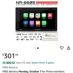 Brand New Nakamichi Bluetooth Apple Android Car Play DVD Audio. It is brand new in box. You can connect with Iphone and Android phone. Alaos have Blue