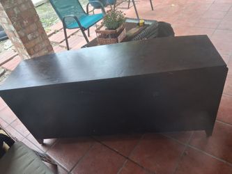 Wood espresso tv stand