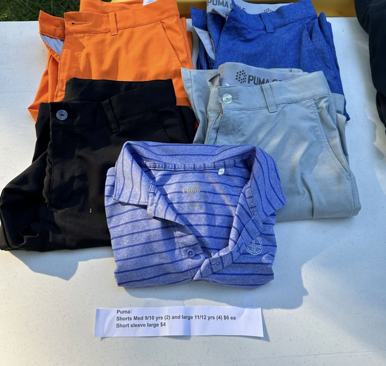boys Puma Shorts And Top large 11-12 years
