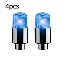 New! 4pcs Light LED Neon Blue Valve For Vehicles, Bikes or Motorcycles