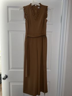 Calvin Klein caramel brown jumpsuit