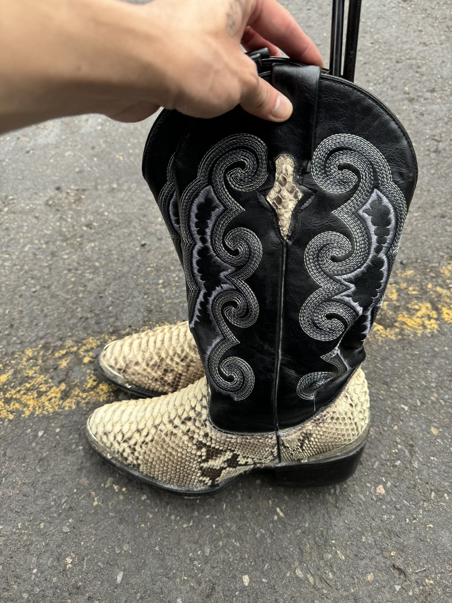 Ferrini Python Leather Boots