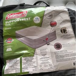 Coleman SupportRest Elite Double-High Air Mattress with 120V Built-In Pump, Queen Sized