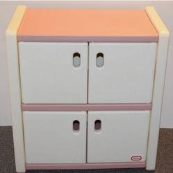 Little Tikes Tykes Vintage Dresser Cabinet Storage Pink