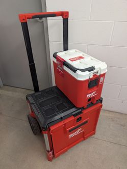 ​💥 Milwaukee PACKOUT Bundle: Rolling Box + Compact Cooler 🧰