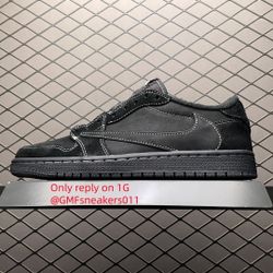 Travis Scott x Air Jordan 1 Retro Low OG SP 'Black Phantom'
