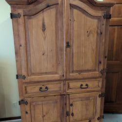 Pine Rustic Armoire