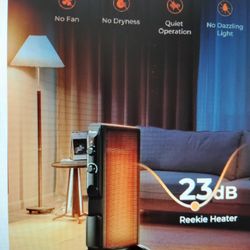 R E E K I E Electric Space Heater 1500 Watts. Black New In The Box.