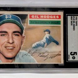1956 Topps #145 Gil Hodges SGC 5 ex 