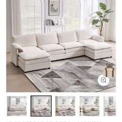 SECTIONAL SOFA (BEIGE 4 seater)