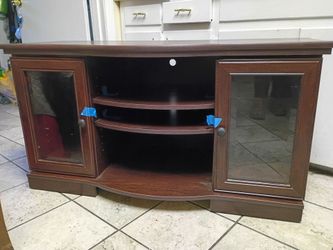 wooden TV stand