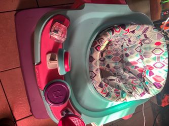 Pink baby walker