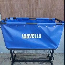 Innvello Dog Bathtub Pet Wash Station for Bathing, Showering, and Grooming - PVC Material Elevated Standing Dog Bath Tub, Suitable for Cats and Dogs, 