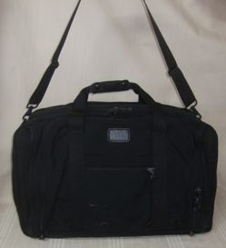   Tumi Black Nylon 21"  Expandable Carry On Weekend With Strap

