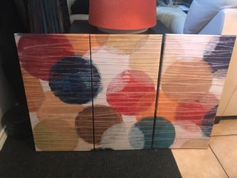Triptych Wall Art, like new condition