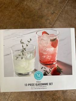 Martha Stewart 12-Piece Glassware Set