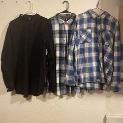 Dc & A Vans Button Up Shirts 