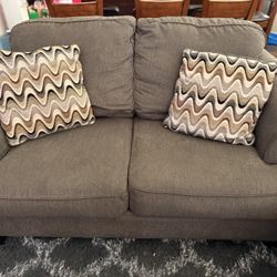 Grey Loveseat 