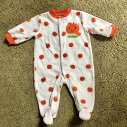 3 Month Little Pumpkin Baby Infant Soft Fleece Onesie Bodysuit Costume