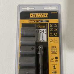 Dewalt short socket set 3/8 with adapter