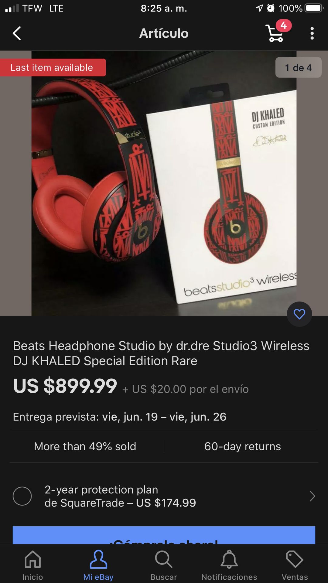 Beats studio 3 wireless special edition DJ KHALED