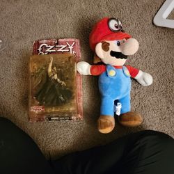Ozzy Osbourne And Plush Mario