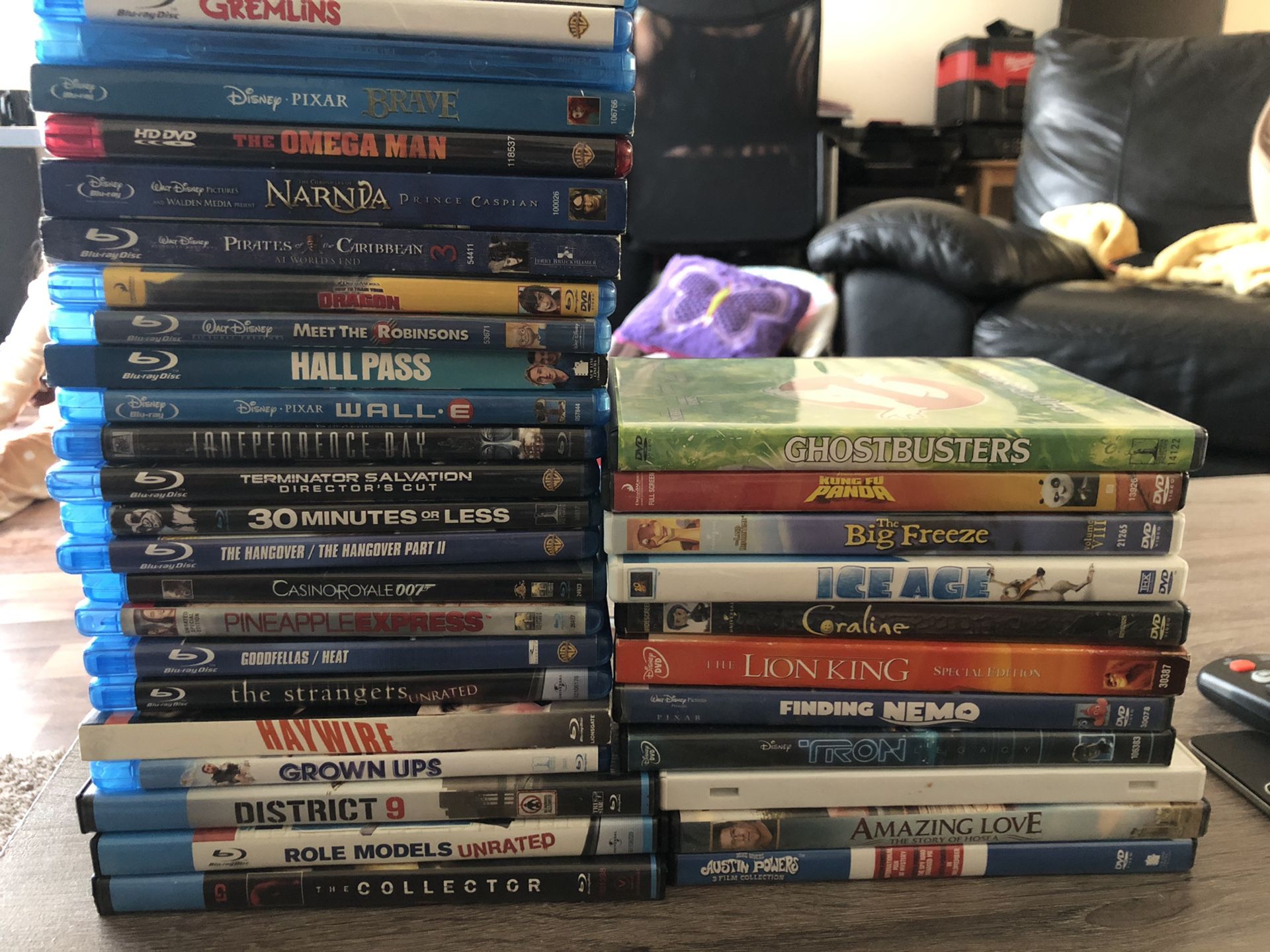 Blu Ray & DVD movie lot