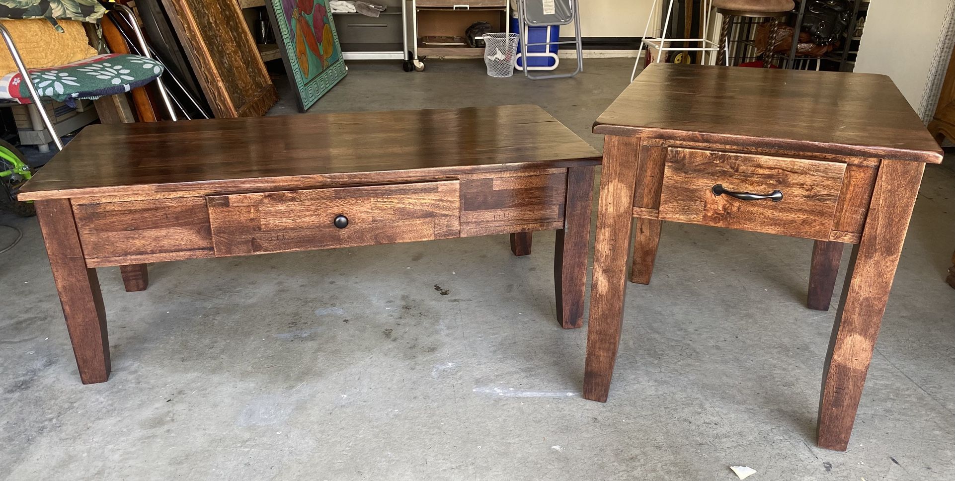 Coffee Table And End Table Vintage Wood Furniture