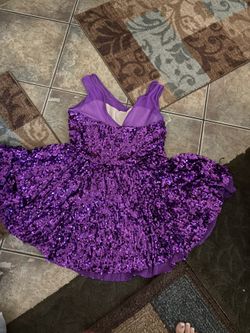 Purple sequence dress