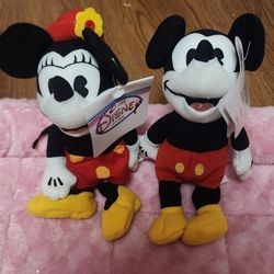 1930s Mickey And Minnie Disney Beanie Babie 