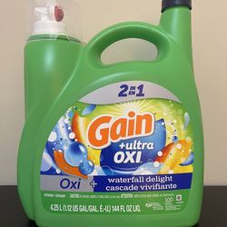 Gain Ultra Oxi Waterfall Delight Liquid Laundry Detergent 4.25 l