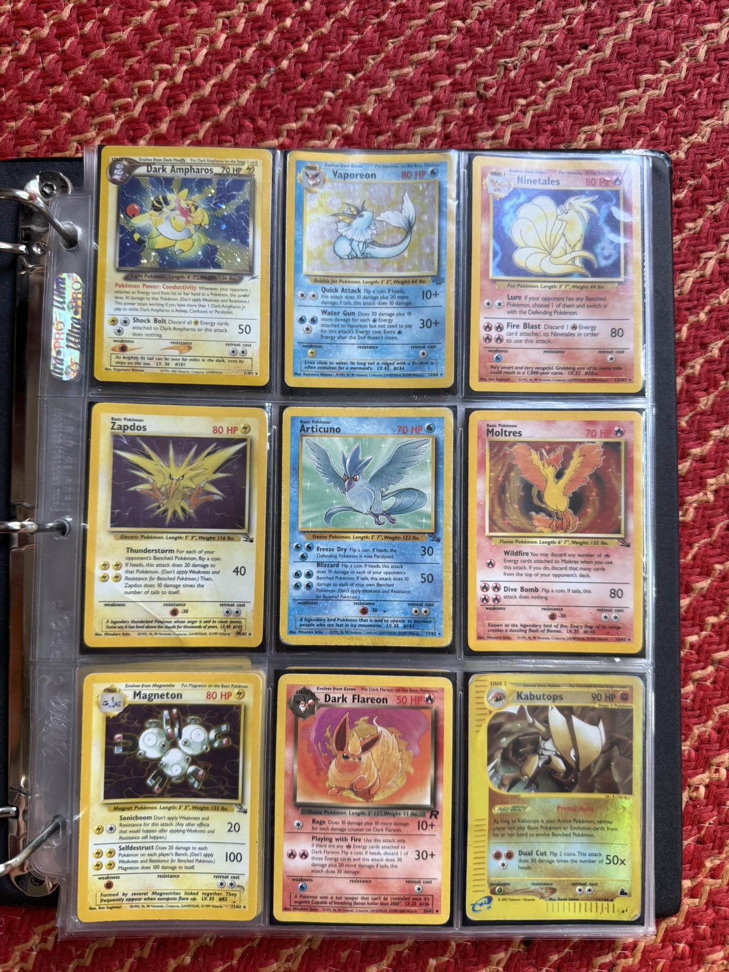 OG Base set / Neo Genesis / Rocket Pokemon Binder