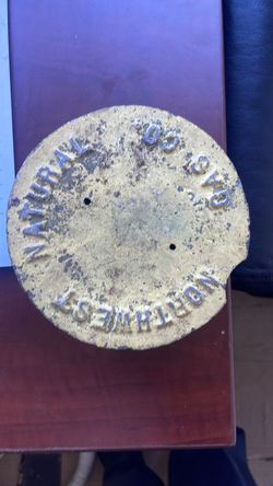 Vintage steel nw natural gas  pipe cover