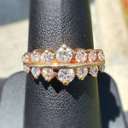 Jewelry 14k solid yellow gold natural diamond 1.50CTW ring size 6.50