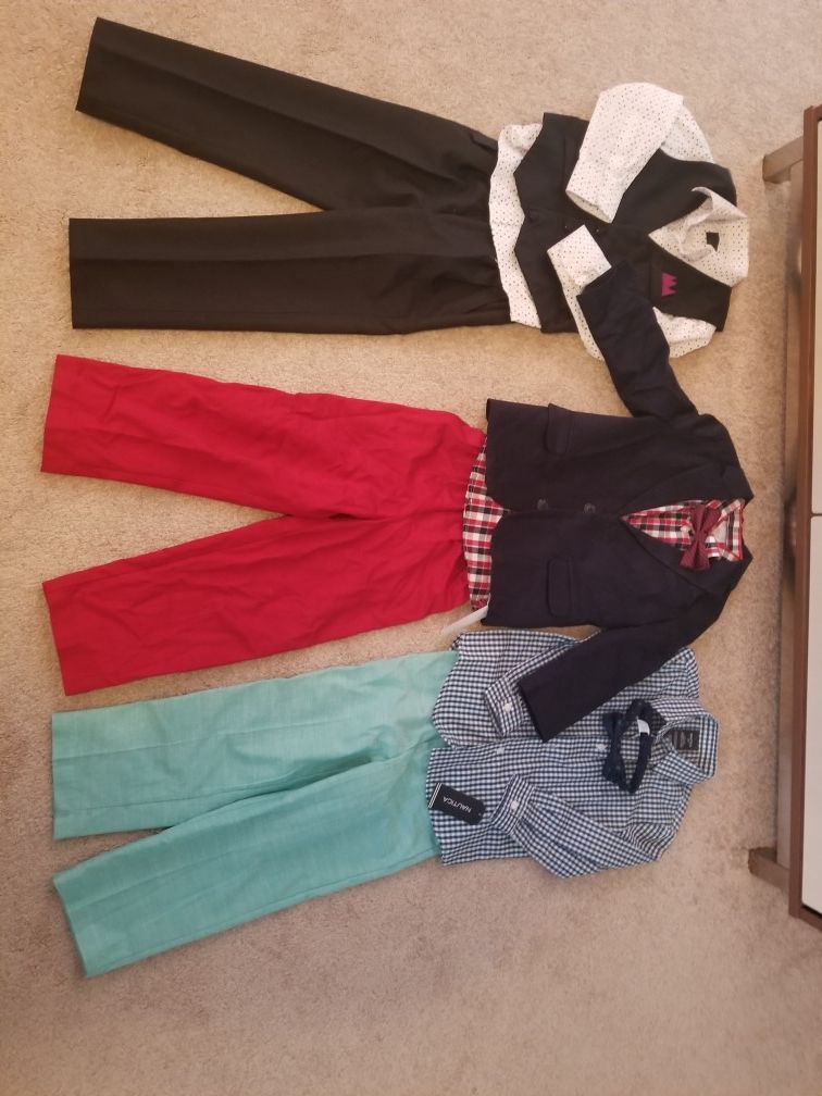 Set of 3 Boys size 4/5T dress clothes (will sell separately)