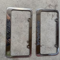 Toyota sienna license plate frames