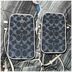 COACH Denim Cross Body Purse