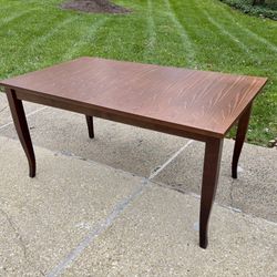 Wood Dining Table With Expandable Leaf - Will Deliver