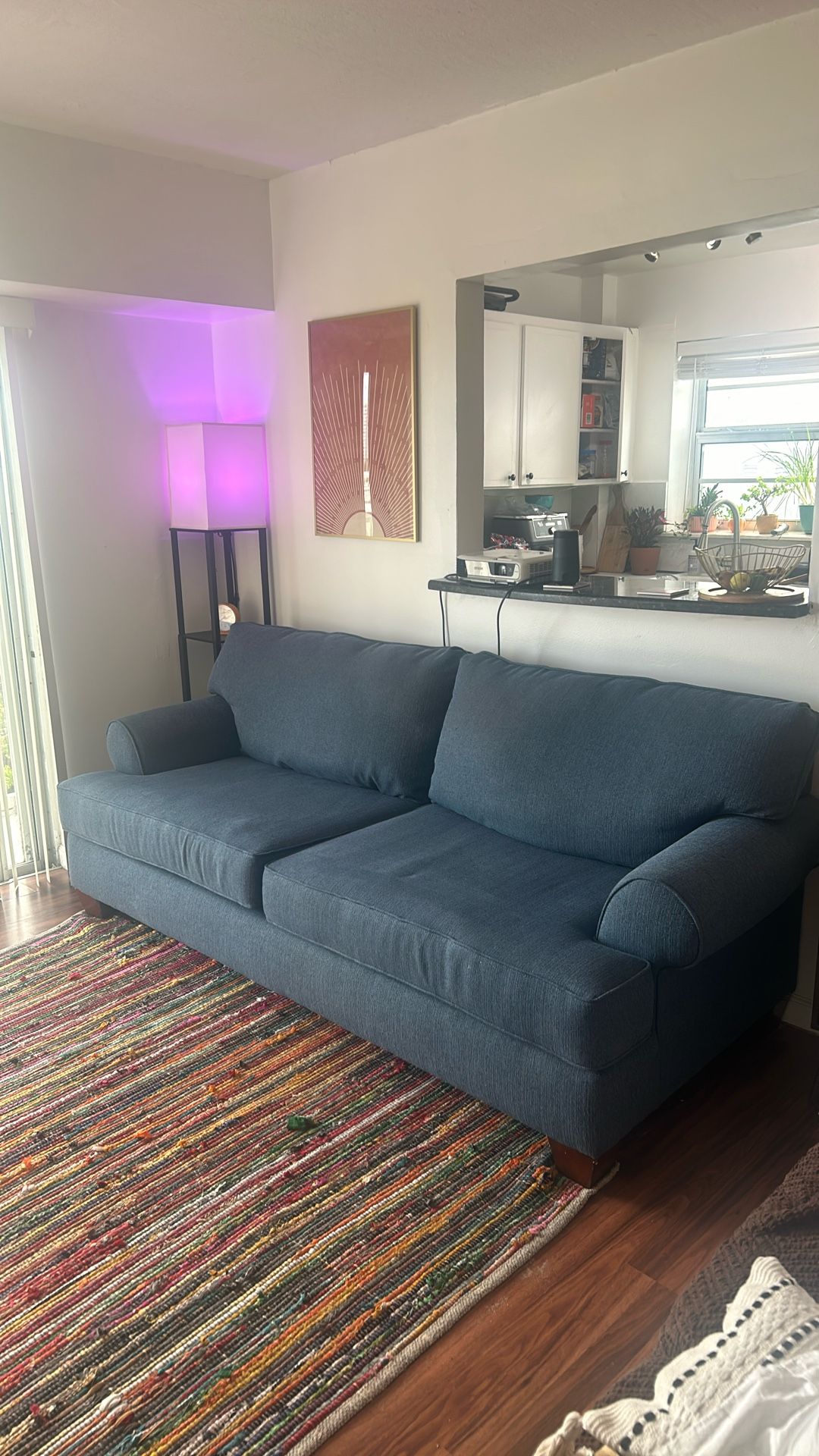 Blue Pull-Out Couch / Sofa bed 