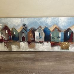 Colorful Houses Wall Art 