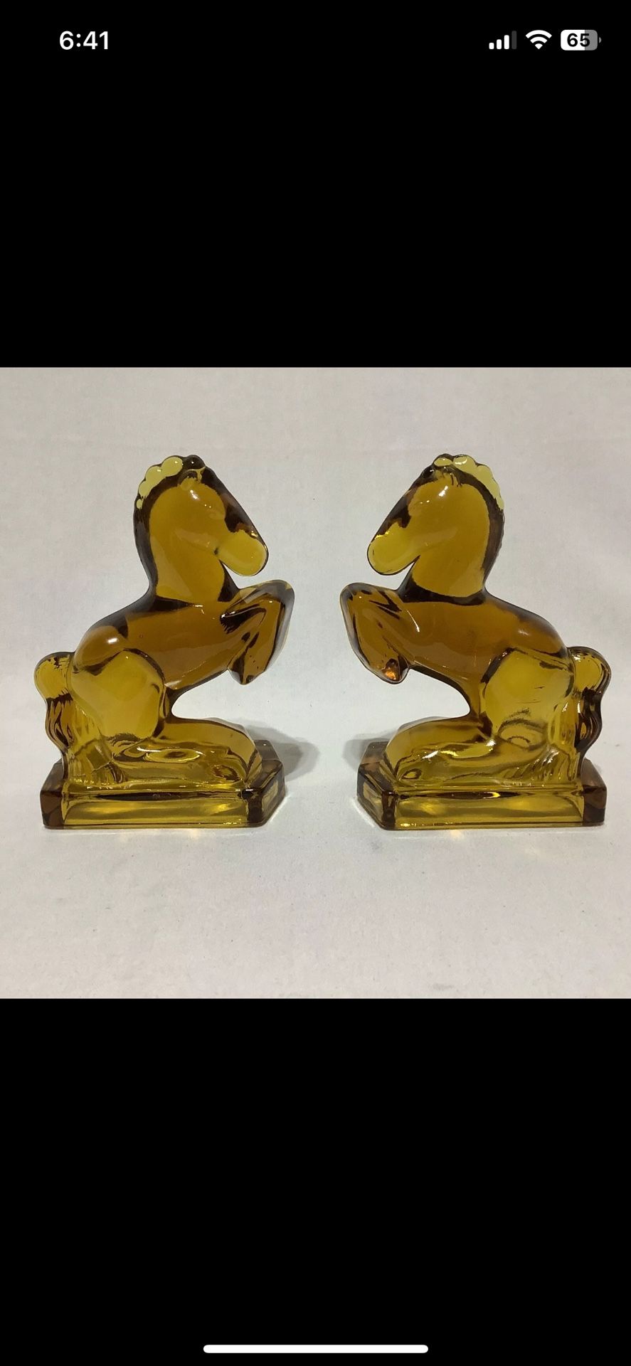 Vintage Horse Book Ends