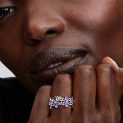 Pandora Bridgerton Herbarium & Bee Ring Sz 8