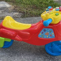 V Tech 2 In 1 Zoom Motorbike Toddlers Tricycle 
