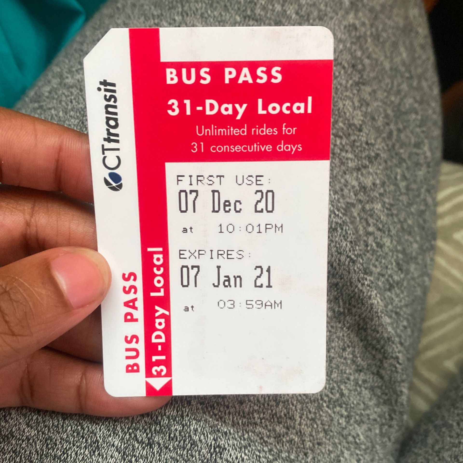 31 Day Bus Pass