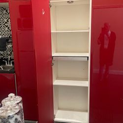 Red Gloss Cabinet Door storage cabinets
